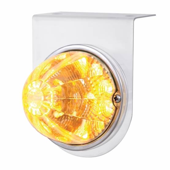 UNITED PACIFIC - UNITED PACIFIC - 39617 - SOPORTE DE LUZ INOXIDABLE CON LUZ REFLECTORA DE SANDÍA DE 17 LED - LED ÁMBAR/LENTE TRANSPARENTE