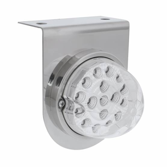 UNITED PACIFIC - UNITED PACIFIC - 39621 - SOPORTE DE LUZ INOXIDABLE CON LUZ REFLECTOR CLARO DE DOBLE FUNCIÓN DE 17 LED - LENTE TRANSPARENTE