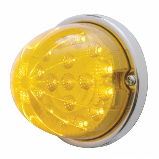 UNITED PACIFIC - UNITED PACIFIC - 39661 - KIT DE MONTAJE EMPOTRADO CON REFLECTOR TRANSPARENTE SANDÍA DE 17 LED CON BISEL DE PERFIL BAJO - LED ÁMBAR/LEENTE ÁMBAR