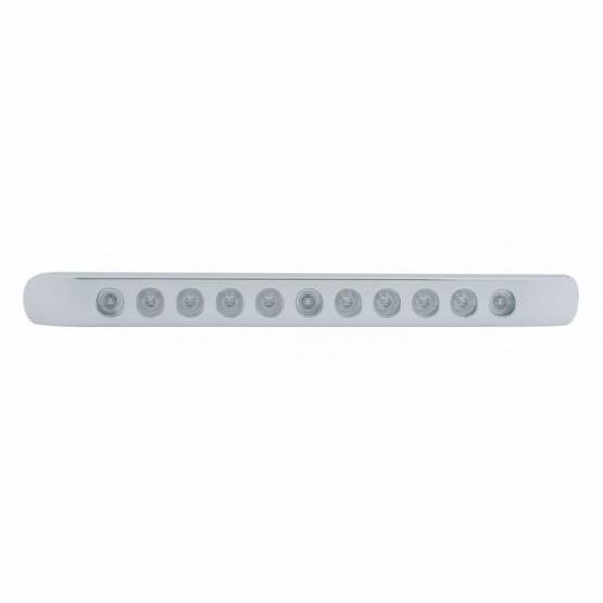 UNITED PACIFIC - UNITED PACIFIC - 39693 - BARRA DE LUCES DE 11 LED DE 17" CON BISEL (PARADA, GIRO Y COLA) - LED ROJO/LENTE TRANSPARENTE