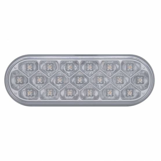 UNITED PACIFIC - UNITED PACIFIC - 39705 - LUZ REFLECTORA OVALADA DE 19 LED DE 6" (PARADA, GIRO Y TRASERA) - LED ROJA/LENTE TRANSPARENTE