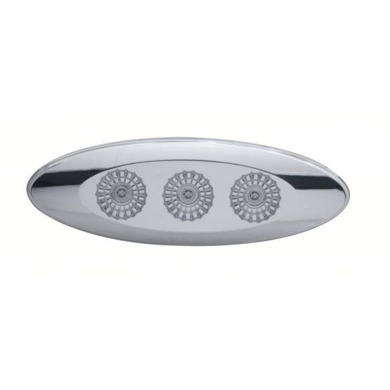 UNITED PACIFIC - UNITED PACIFIC - 39723 - LUZ REFLECTORA DE PERFIL DELGADO DE 3 LED (LIQUIDACIÓN/MARCADOR) - LED ÁMBAR/LENTE TRANSPARENTE