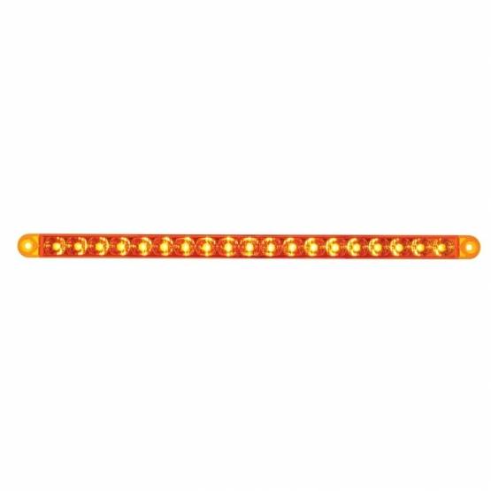 UNITED PACIFIC - UNITED PACIFIC - 39773 - BARRA DE LUCES DE SEÑAL DE GIRO REFLECTORA DE 19 LED DE 12" - LED ÁMBAR/LEENTE ÁMBAR