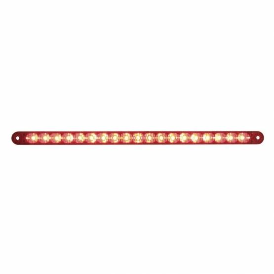 UNITED PACIFIC - UNITED PACIFIC - 39774 - BARRA DE LUCES REFLECTORAS DE 19 LED DE 12" (PARADA, GIRO Y TRASERA) - LED ROJO/LENTE ROJA
