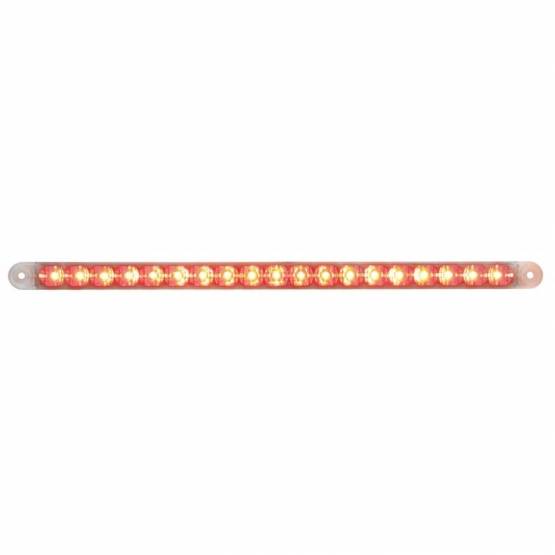 UNITED PACIFIC - UNITED PACIFIC - 39776 - BARRA DE LUCES REFLECTORAS DE 19 LED DE 12" (PARADA, GIRO Y TRASERA) - LED ROJO/LENTE TRANSPARENTE