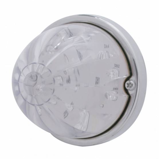 UNITED PACIFIC - UNITED PACIFIC - 39784 - KIT DE MONTAJE EMPOTRADO DE SANDÍA DE DOBLE FUNCIÓN DE 17 LED CON BISEL DE PERFIL BAJO - LED ÁMBAR/LENTE TRANSPARENTE