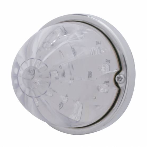 UNITED PACIFIC - UNITED PACIFIC - 39785 - KIT DE MONTAJE EMPOTRADO DE SANDÍA DE DOBLE FUNCIÓN DE 17 LED CON BISEL DE PERFIL BAJO - LED ROJO/LENTE TRANSPARENTE