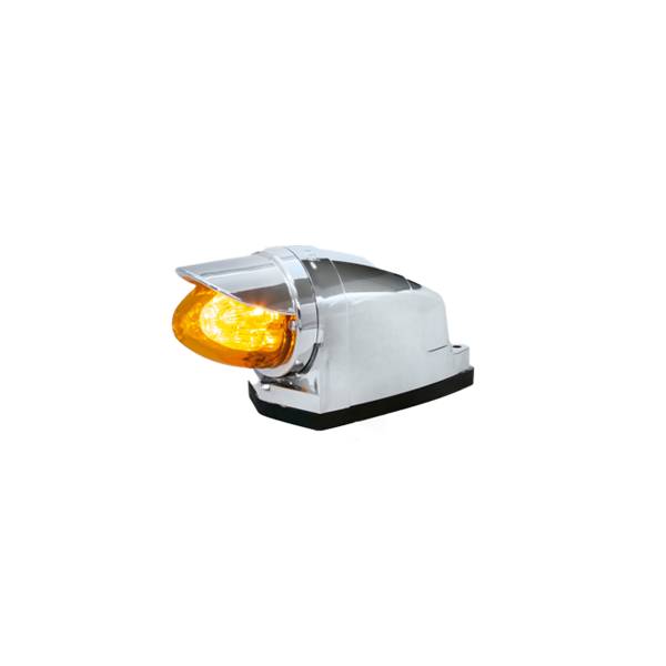 ATM - ATM - 1059ACLV - PLAFON ZEPELIN MISIL ATM 6 LEDS AMBAR 16.2 X 7.2 X 6.5 CENTIMETROS BISEL PLASTICO CROMADO 12-24V