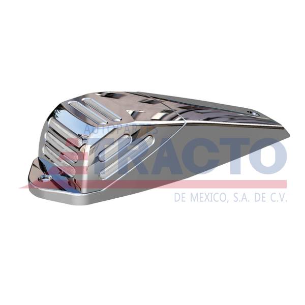 TRUX - TRUX - TLED-FCKC2 - PLAFON TRUX 34 LEDS AMBAR MICA CLARA ZEPELIN CUADRADO BISEL CROMADO 12V