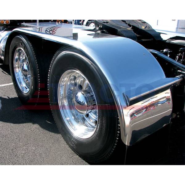 TRUX - TRUX-TFEN-F11-SALPICADERA COMPLETA DE ACERO INOXIDABLE DE 132 CON BORDE ENROLLADO CALIBRE 14"
