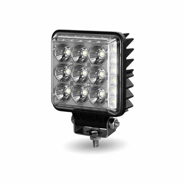 TRUX - TRUX - TLED-U120 - FARO TRUX 33 LEDS CUADRADO 4 1/4" X 4 1/4" BLANCO 2360 LUMENS 12-24V