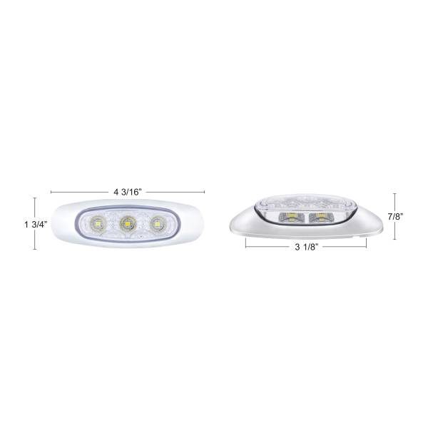 UNITED PACIFIC - UNITED PACIFIC - 39313B - LUZ REFLECTORA DE 5 LED (AUXILIAR/UTILIZACIÓN) CON LUZ DE FOSA LATERAL - LED BLANCO/LENTE TRANSPARENTE (A GRANEL)