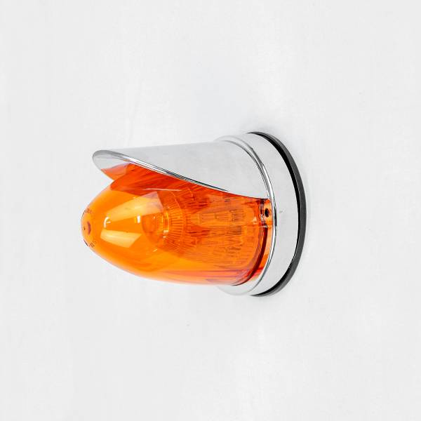 ATM - ATM - 1055CAV - PLAFON ATM 9 LEDS AMBAR REPUESTO DE ZEPELIN REONDO 10.4 X 8.9 CM VICERA CROMADA 12-24V