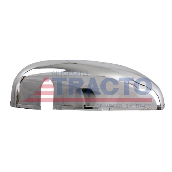 GENERICA - GENERICA-CEN1436-FUNDA PARA CONCHA DE ESPEJO KENWORTH T600B/T800/T300 LADO PASAJERO ACERO CROMADA