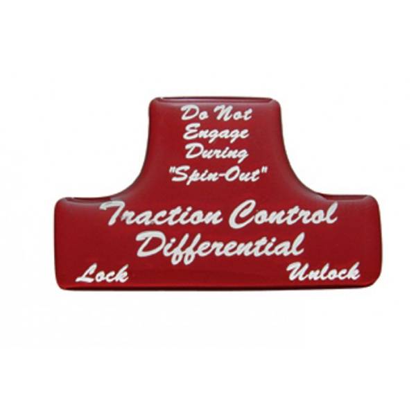 UNITED PACIFIC - UNITED PACIFIC - 21044-1R - CALCA PARA PROTECTOR DE INTERRUPTOR CONTROL DE TRACCION DE DIFERENCIAL ROJO