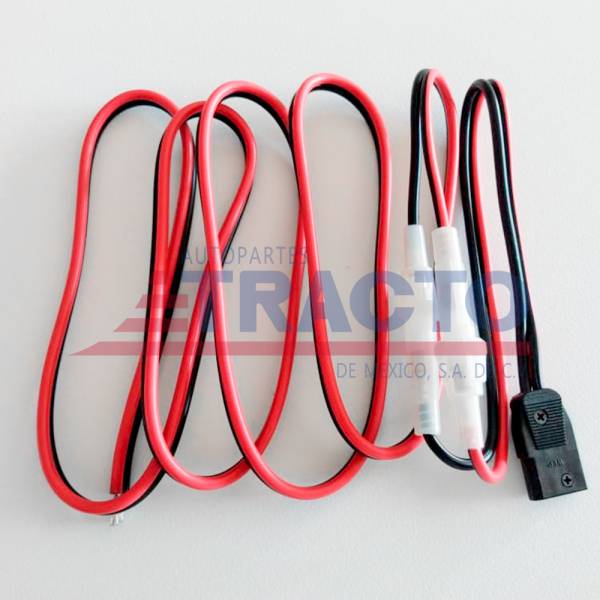 GENERICA - GENERICA-CAR0078-CABLE DE CORRIENTE PARA RADIO CB DOBLE PORTAFUSIBLE