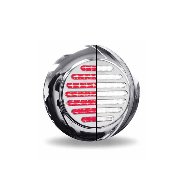 TRUX - TRUX - TLED-FX72 - PLAFON TRUX REDONDO DE 4" BLANCO Y ROJO CON SOPORTE DE BRIDA DE LÍNEA PLANA DE RESPALDO