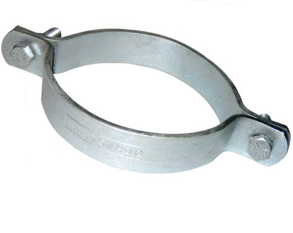 EXFLEX - EXFLEX - EAN0141 - ABRAZADERA DE SOLERA 5" JUEGO CON 2 OMEGAS GALVANIZADA