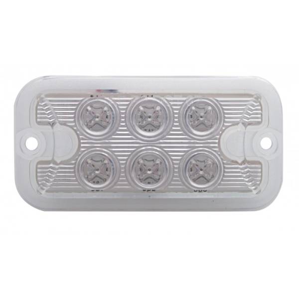 UNITED PACIFIC - UNITED PACIFIC - 39344B - LUZ REDONDA 4" 16 LEDS AMBAR LENTE CLARO CON REFLECTOR