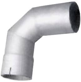 EXFLEX - EXFLEX - ECX0125 - CODO ALUMINIZADO 5" X 90 GRADOS LARGO 11" X 11" SECCIONADO ID OD CON EXPANSION