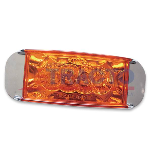 ATM - ATM - ATM-39817B - PLAFON RECTANGULAR CON BISEL CROMADO AMBAR 16 LEDS