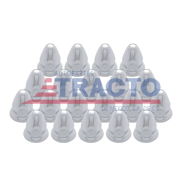 UNITED PACIFIC - UNITED PACIFIC - 10005-20 - COPA DE TUERCA UNITED PACIFIC UNIMOUNT X 2 1/8" BALA CON FALDON PRESION PAQUETE 20 ACERO CROMADO