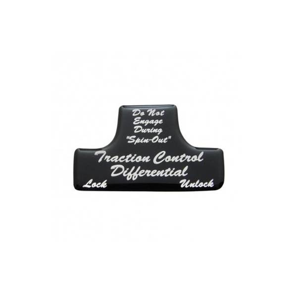 UNITED PACIFIC - UNITED PACIFIC - 21044-1K - ETIQUETA ENGOMADA DEL PROTECTOR DEL INTERRUPTORDIFERENCIAL DE CONTROL DE TRACCION NEGRO