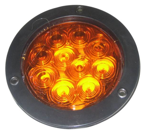 GENERICA - GENERICA-PPN8002A-LUZ REDONDA 4" 10 LEDS CON FLANGE AMBAR