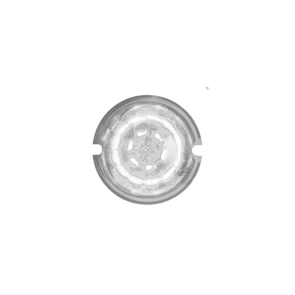 GRAND GENERAL - GRAND GENERAL - 81947GG - PLAFON GRAND GENERAL WATERMELON 18 LED BLANCO CALIDO MICA TRANSPARENTE 12V BISEL DE ACERO INOXIDABLE