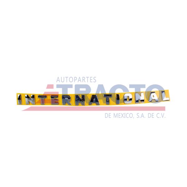 GENERICA - GENERICA-LEN1333-EMBLEMA INTERNATIONAL PARA PUERTA PLASTICO CROMADA PIEZA