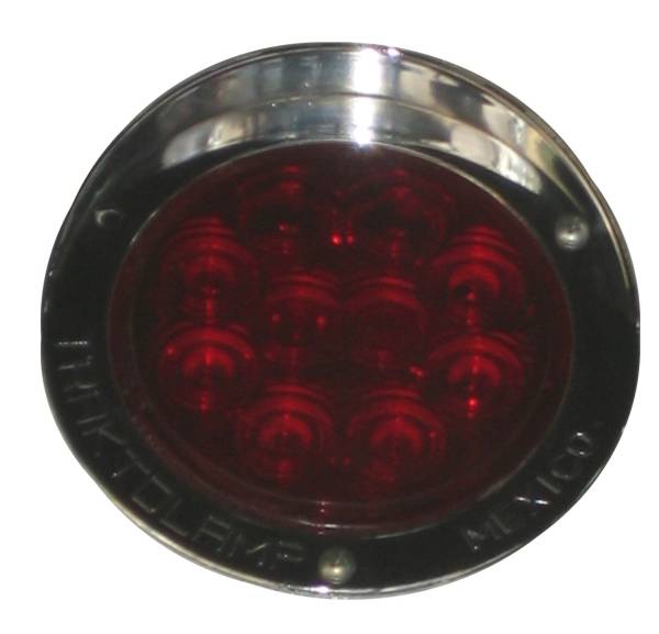 GENERICA - GENERICA-PPN0118-LUZ REDONDA 4" SELLADA AMBAR CON REFLEJANTE ARILLO NEGRO