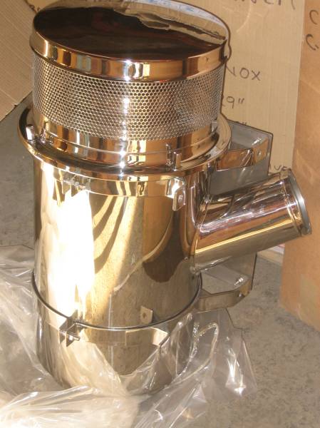 GENERICA - GENERICA-CFN1457-FILTRO SECO SIN ELEMENTO FREIGHTLINER 13" X 29" LADO CHOFER BOCA 5" TUBO (G0016/S.I)ACERO INOX. 304