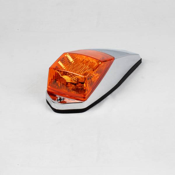 ATM - ATM - 1031 - ZEPELIN ATM TIPO KW T800 27.5 X 7.5 X 8 CM 12 LEDS AMBAR CON SOPORTE ABS CROMADA 12-24 V