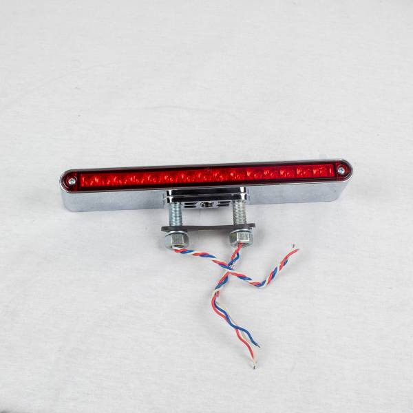 ATM - ATM - 1029 - DIRECCIONAL ATM SEMAFORO RECTANGULAR GRANDE 23.5 X 5.2 X 2.6CM 30 LED 12V-AMBAR-ROJO ARO ABS CROMADA