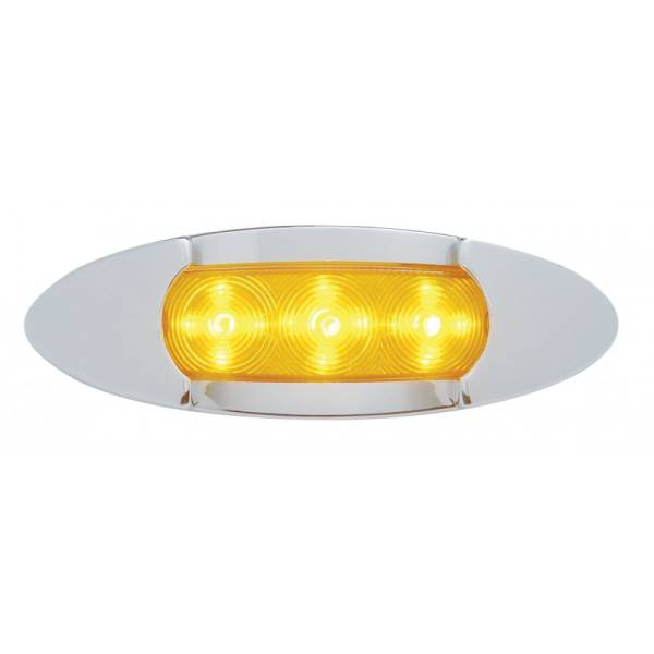 UNITED PACIFIC - UNITED PACIFIC - 38968 - PLAFON OVALADO"RENEGADE" MICA CLARA LUZ AMBAR 15 LEDS