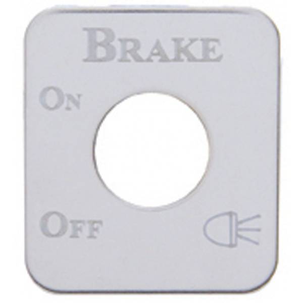 UNITED PACIFIC - UNITED PACIFIC - 48219 - PLACA EMBLEMA ACERO INOXIDABLE KENWORTH"BRAKE"