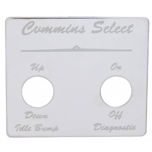 UNITED PACIFIC - UNITED PACIFIC - 48420 - PLACA DE SWITHC CUMINS SELECT ACERO INOXIDABLE