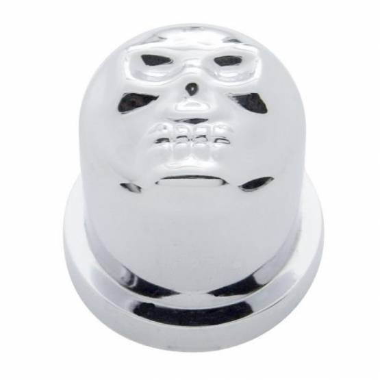 UNITED PACIFIC - UNITED PACIFIC - 10573 - TAPA DE TUERCA DE CALAVERA DE PLÁSTICO CROMADO DE 7/16" X 3/4", ESTILO A PRESIÓN (PAQUETE DE 10)