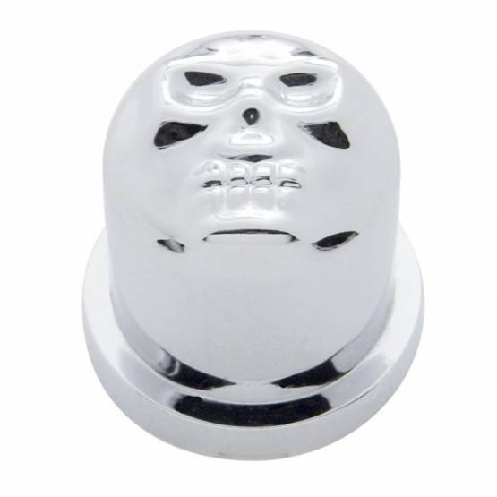 UNITED PACIFIC - UNITED PACIFIC - 10581B - TAPA DE TUERCA DE PLÁSTICO CROMADA DE 1-1/8" X 1-7/8", ESTILO A PRESIÓN (A GRANEL)