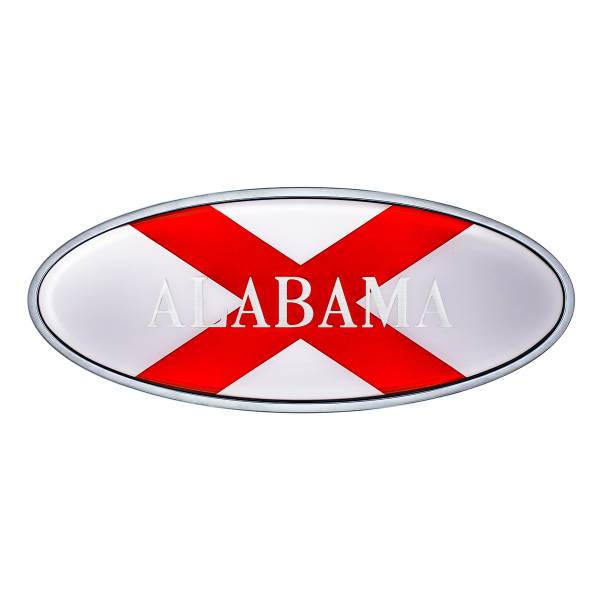 UNITED PACIFIC - UNITED PACIFIC - 10972 - EMBLEMA DE LA BANDERA DE ALABAMA CROMADA