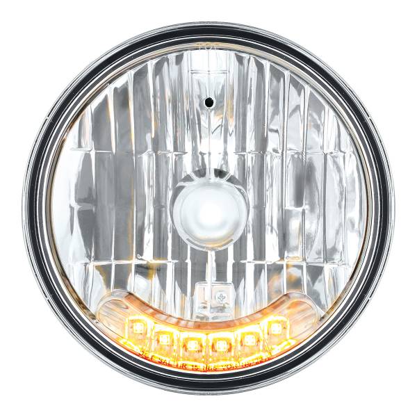 UNITED PACIFIC - UNITED PACIFIC - 31247 - FARO DELANTERO DE CRISTAL DE 7" CON LUZ DE POSICIÓN DE 6 LED ÁMBAR