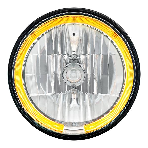 UNITED PACIFIC - UNITED PACIFIC - 31284 - FARO DE CRISTAL DE 7" CON ANILLO HALO LED ÁMBAR