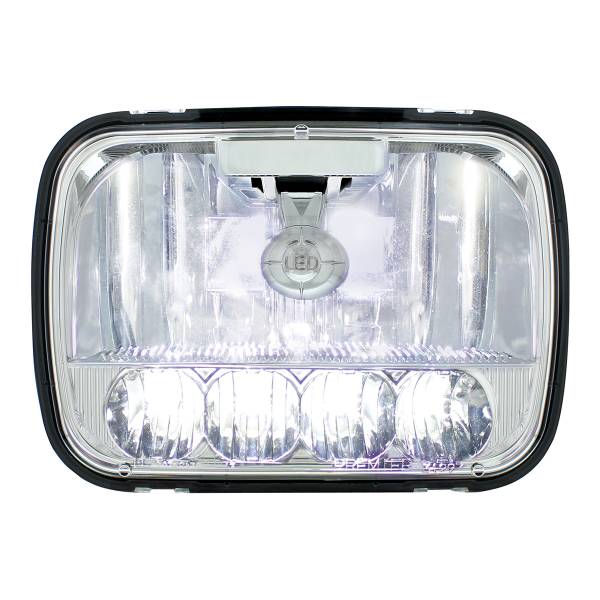 UNITED PACIFIC - UNITED PACIFIC - 31297 - ULTRALIT - 5 FAROS DE CRISTAL LED DE ALTA POTENCIA DE 5" X 7" - LUZ ALTA Y BAJA