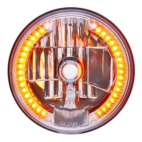 UNITED PACIFIC - UNITED PACIFIC - 31378 - FARO DELANTERO DE CRISTAL DE 7" CON LUZ DE POSICIÓN DE 34 LED ÁMBAR