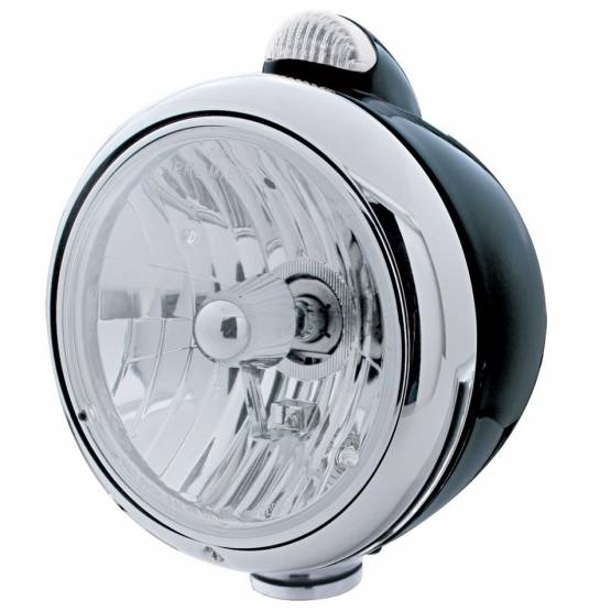UNITED PACIFIC - UNITED PACIFIC - 31561 - GUÍA NEGRA FARO ESTILO 682-C CRISTAL H4 Y SEÑAL LED - LENTE TRANSPARENTE