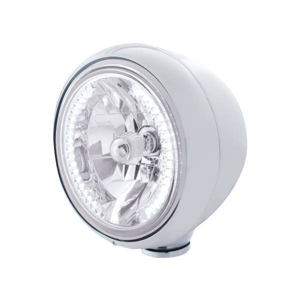 UNITED PACIFIC - UNITED PACIFIC - 32420 - GUÍA DE ACERO INOXIDABLE FARO ESTILO 682-C BOMBILLA H4 CON 34 LED BLANCO