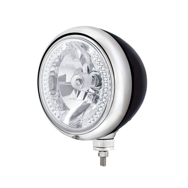 UNITED PACIFIC - UNITED PACIFIC - 32654 - GUÍA NEGRA FARO ESTILO 682-C BOMBILLA H4 CON 34 LED BLANCOS