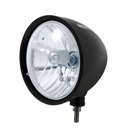 UNITED PACIFIC - UNITED PACIFIC - 32666 - BOMBILLA H4 DE CRISTAL PARA FARO CON RANURA ESTILO "BILLET" NEGRO