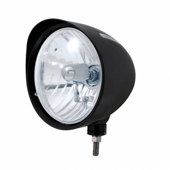 UNITED PACIFIC - UNITED PACIFIC - 32680 - FARO NEGRO CON RANURA ESTILO "BILLET" Y BOMBILLA H4 DE CRISTAL PARA VISERA