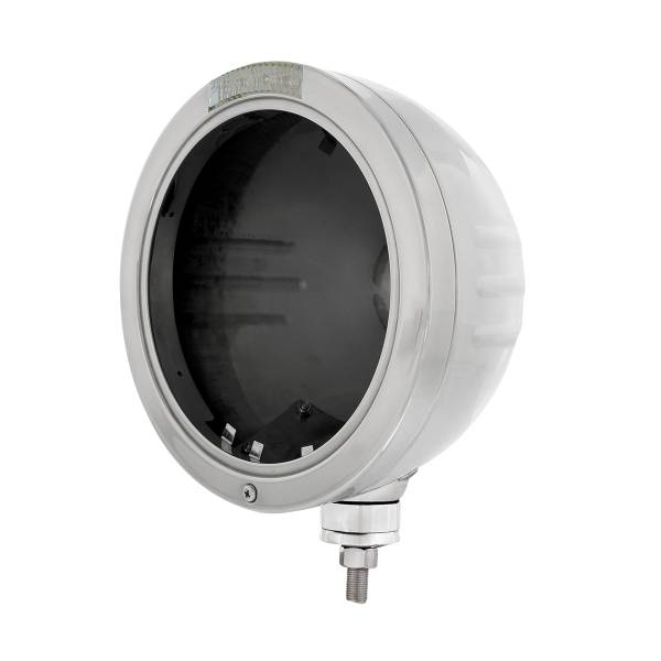 UNITED PACIFIC - UNITED PACIFIC - 32727 - FARO FARO DE ACERO INOXIDABLE CON RAYAS EN RELIEVE SIN BOMBILLA CON SEÑAL LED - LENTE TRANSPARENTE